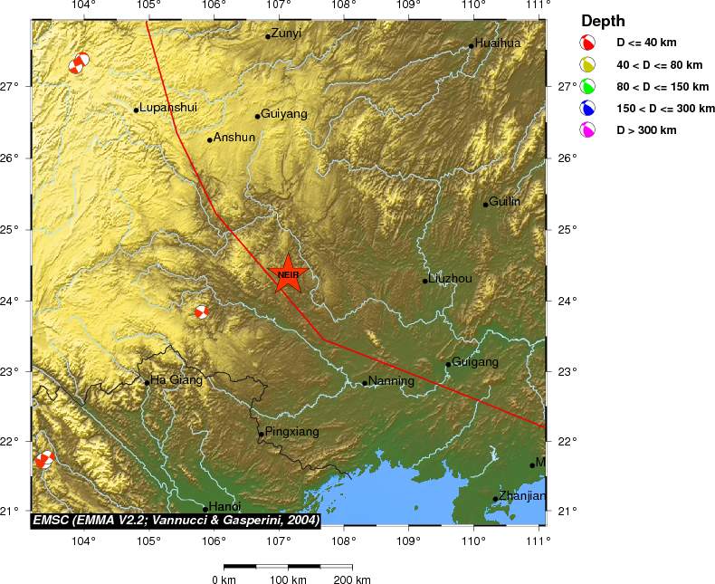 Regional moment Tensor