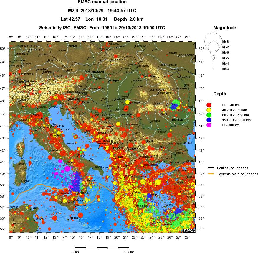 wide historical seismicity