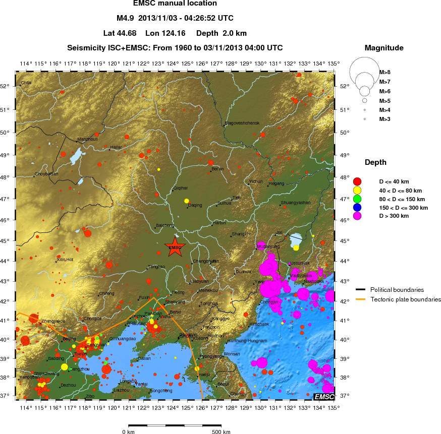 wide historical seismicity