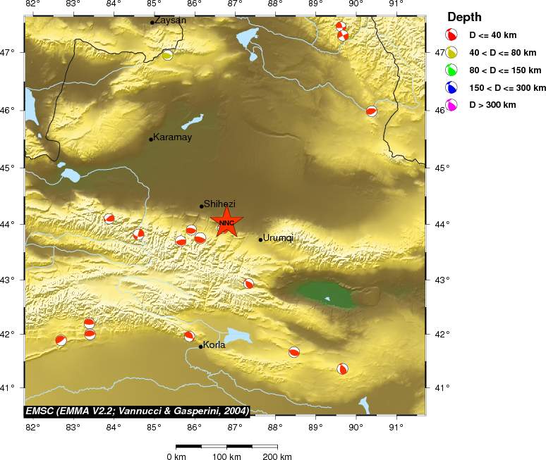 Regional moment Tensor