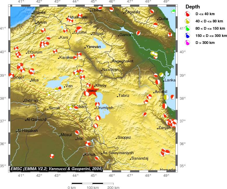 Regional moment Tensor
