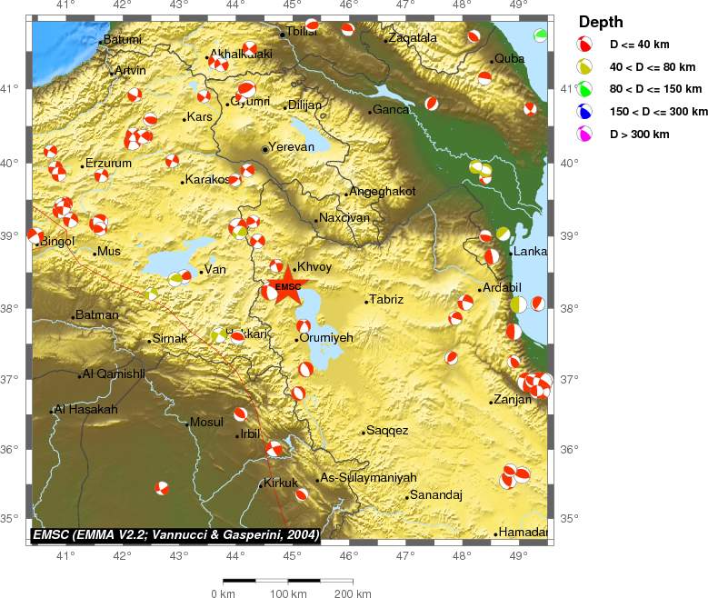 Regional moment Tensor