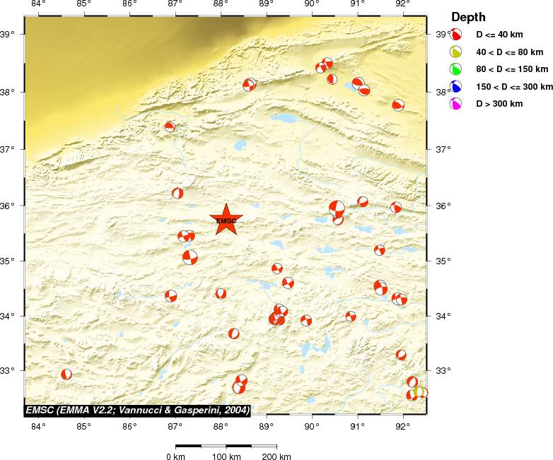 Regional moment Tensor