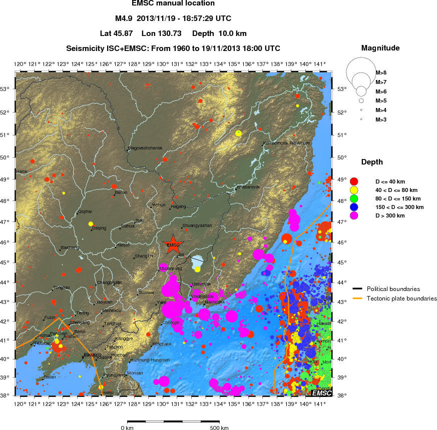 wide historical seismicity