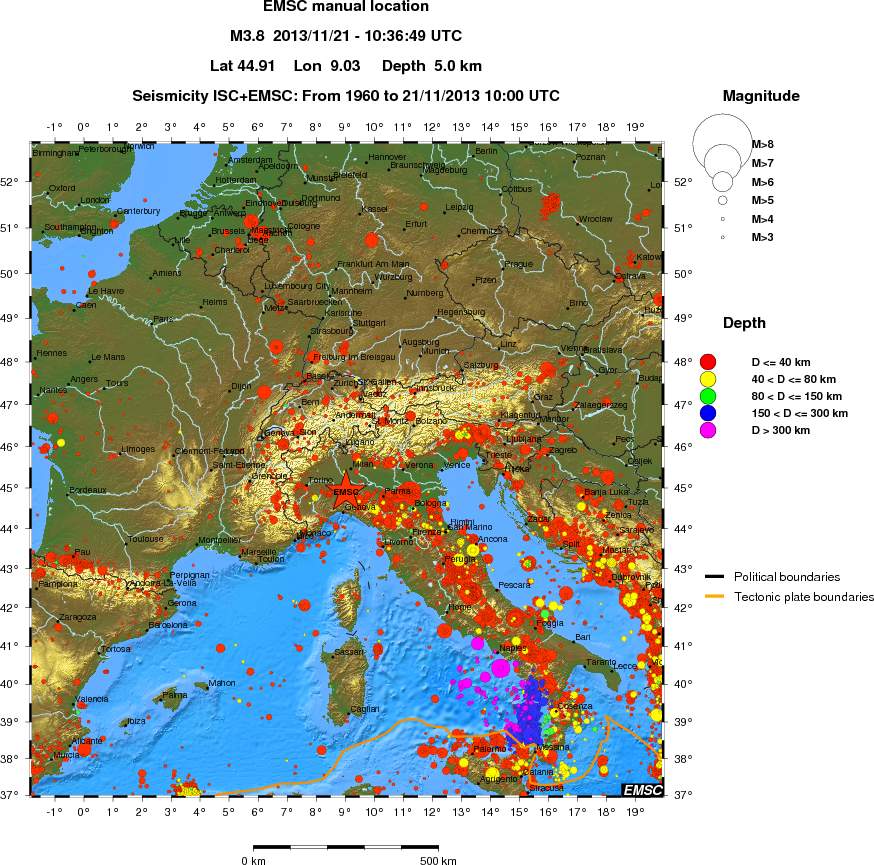 wide historical seismicity
