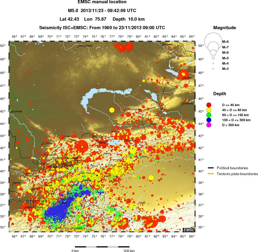 wide historical seismicity