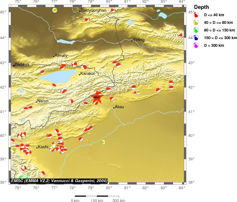 Regional moment Tensor