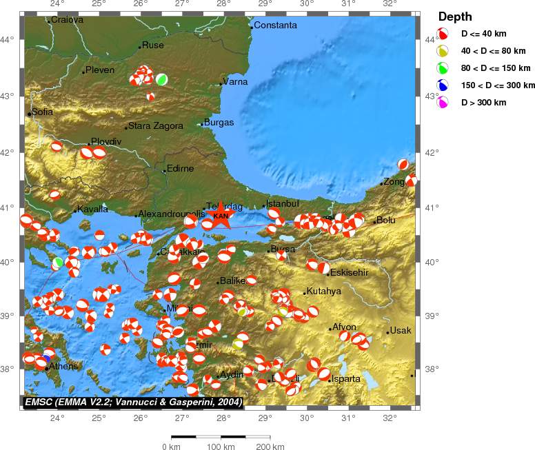 Regional moment Tensor