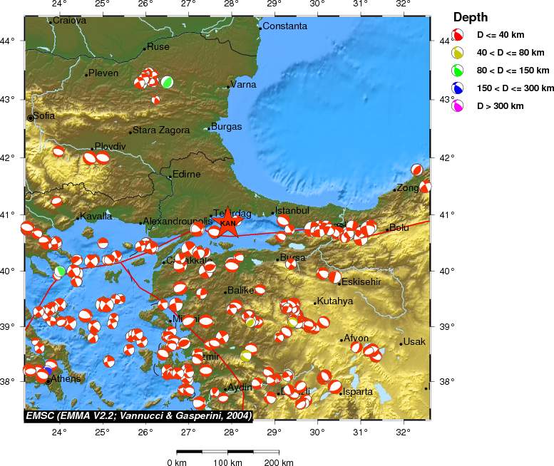 Regional moment Tensor