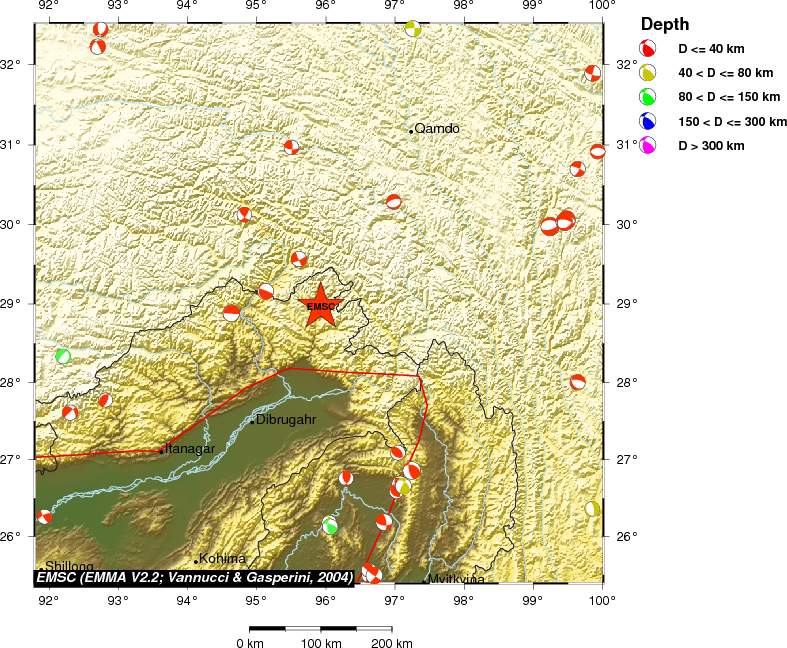 Regional moment Tensor