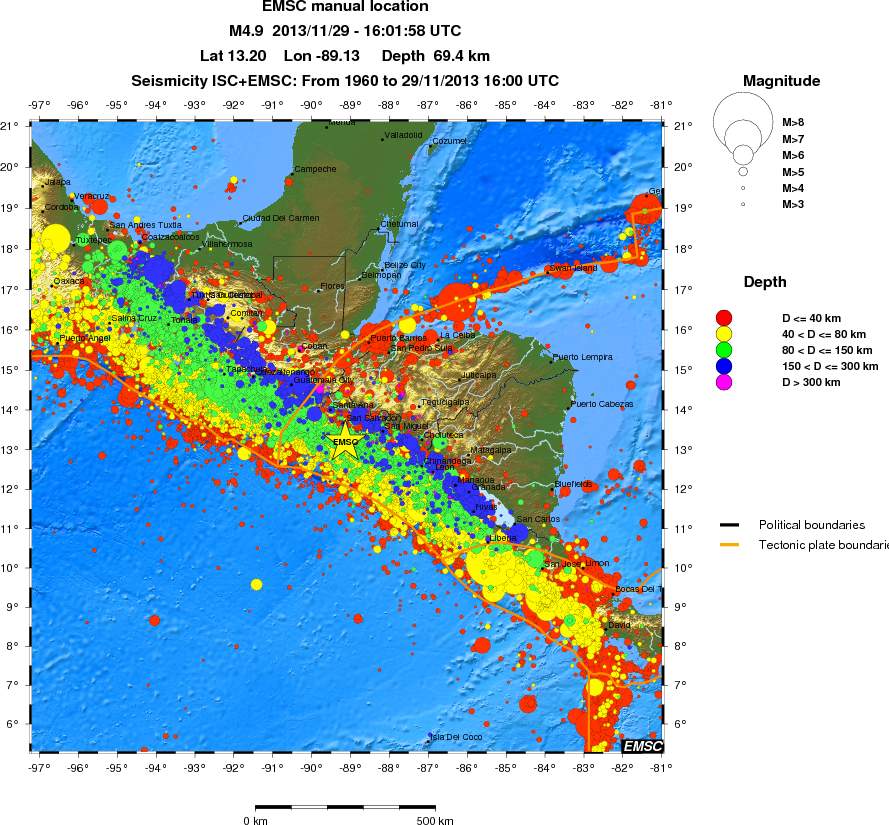 wide historical seismicity