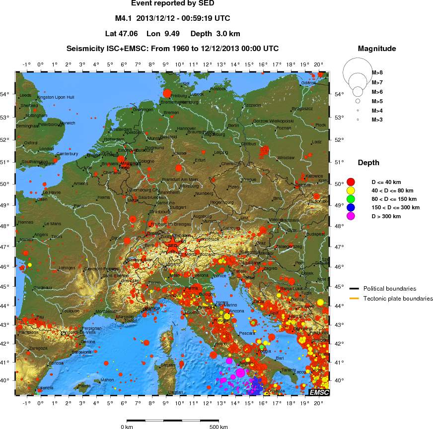 wide historical seismicity