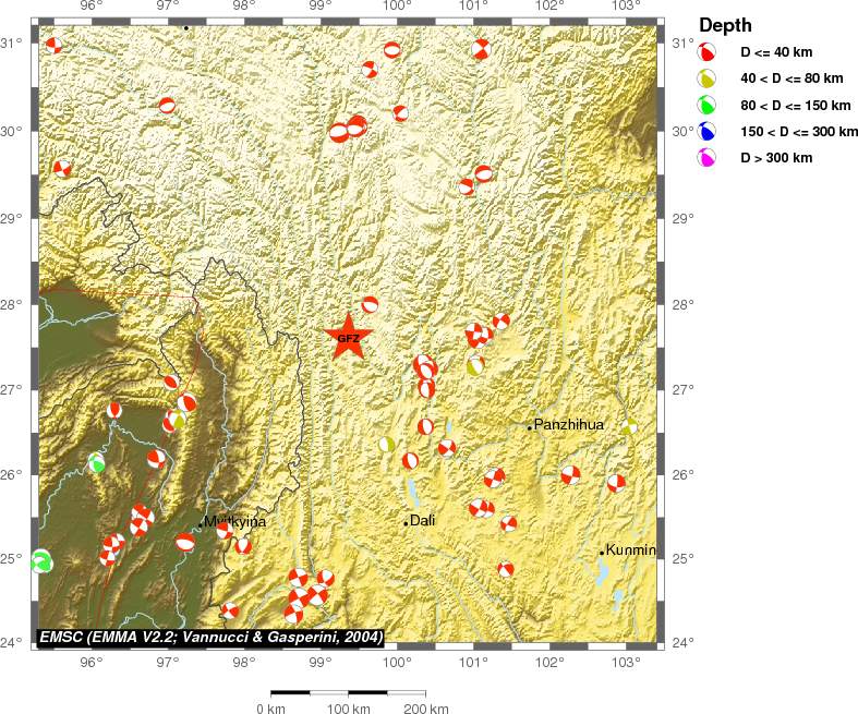 Regional moment Tensor