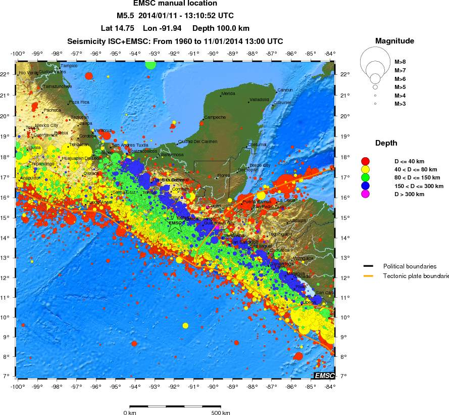 wide historical seismicity