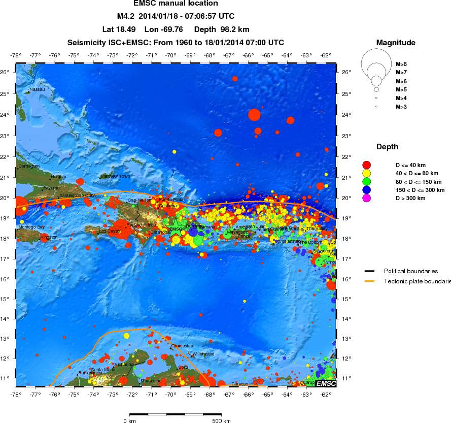 wide historical seismicity