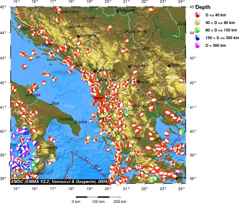 Regional moment Tensor