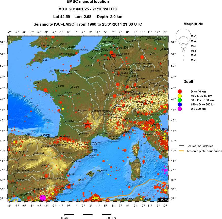 wide historical seismicity