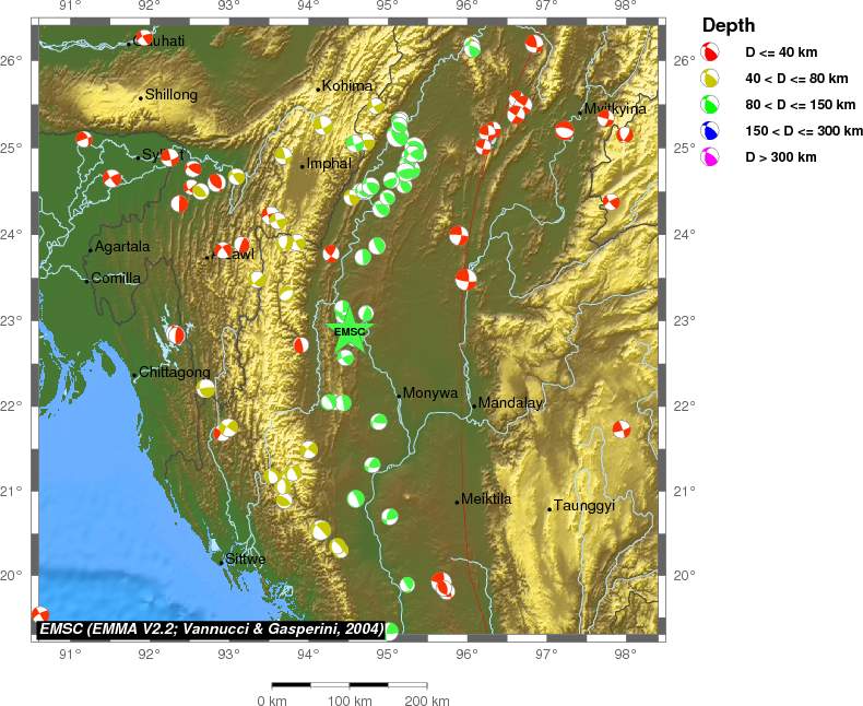 Regional moment Tensor