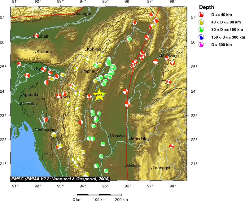 Regional moment Tensor