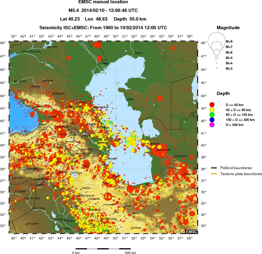 wide historical seismicity