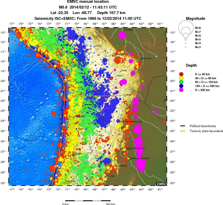 wide historical seismicity
