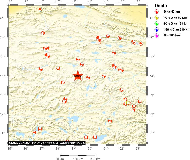 Regional moment Tensor