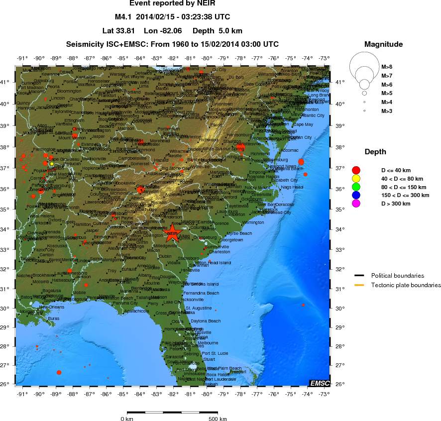 wide historical seismicity