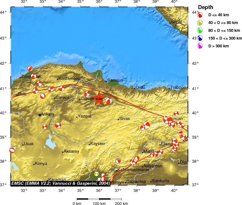 Regional moment Tensor