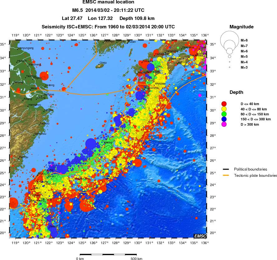 wide historical seismicity
