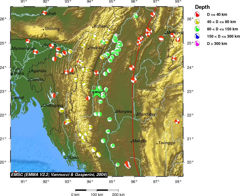 Regional moment Tensor