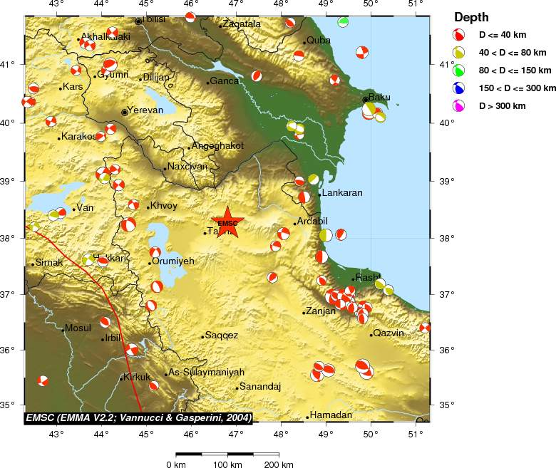 Regional moment Tensor