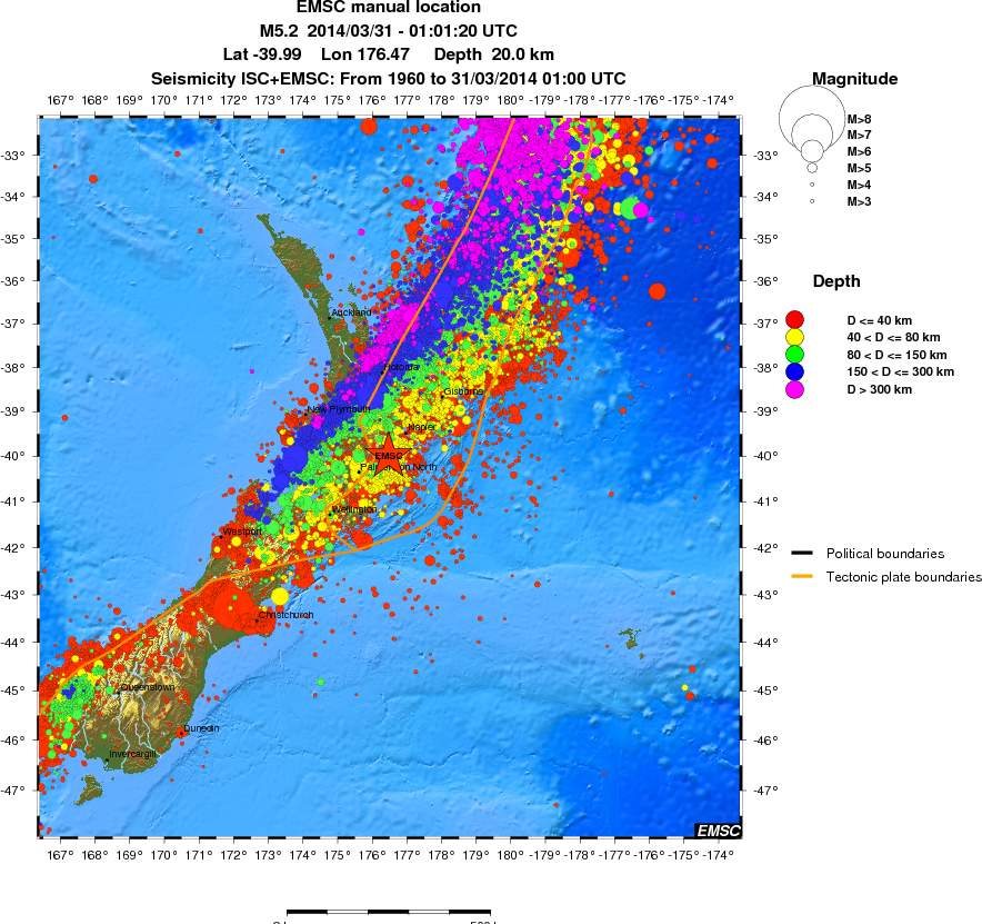 wide historical seismicity