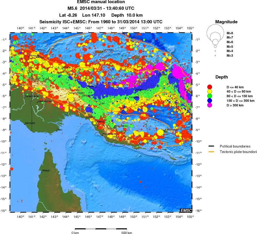 wide historical seismicity