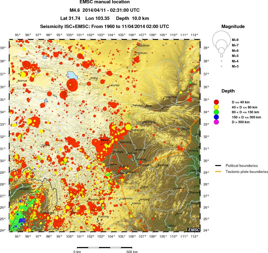 wide historical seismicity