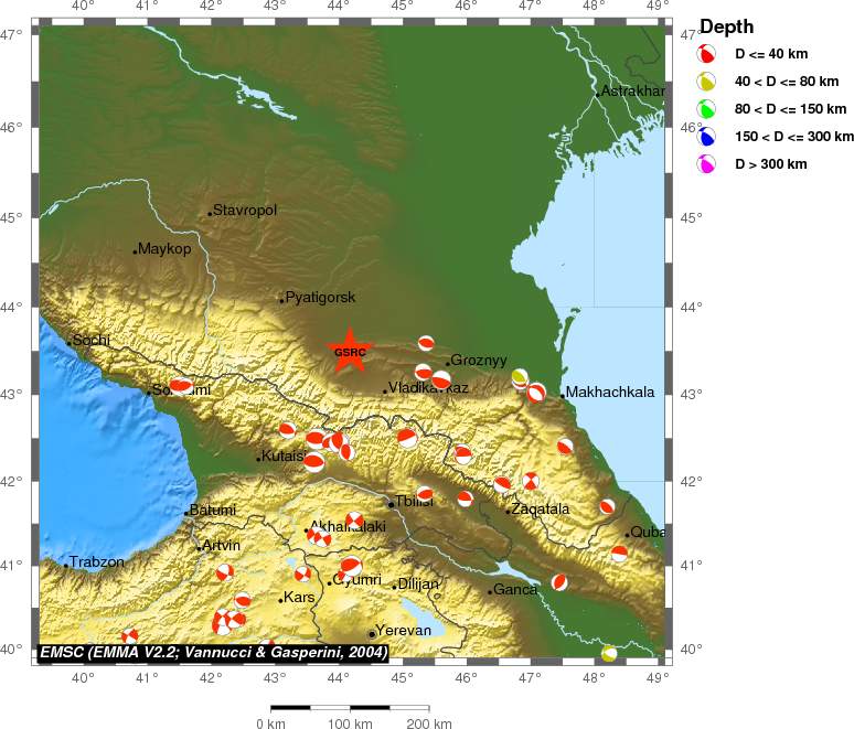 Regional moment Tensor