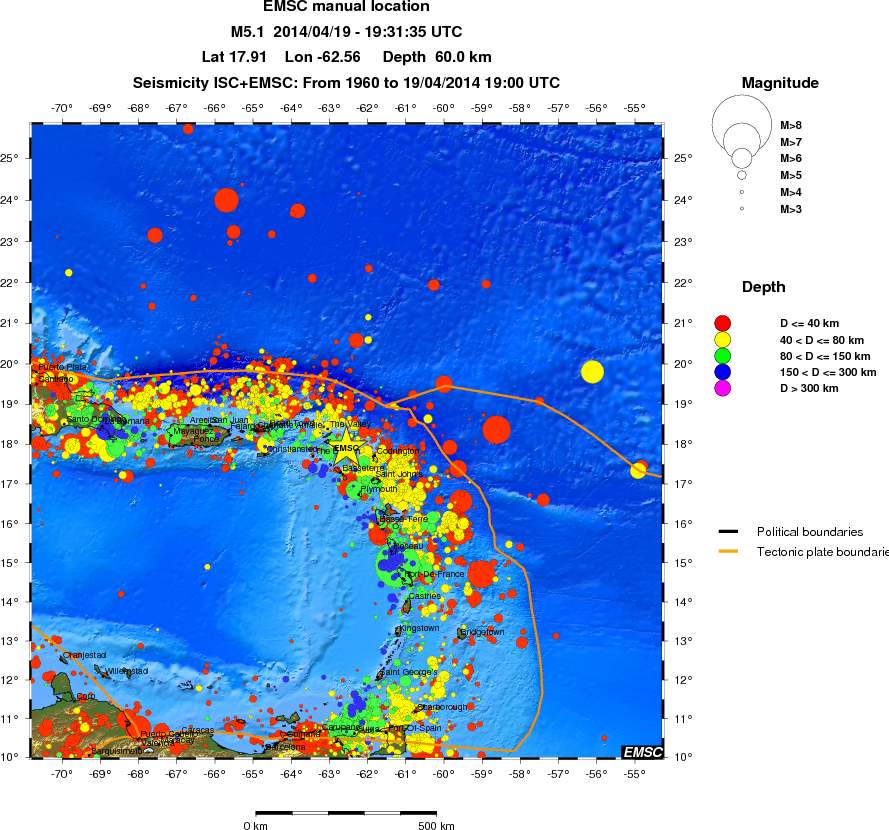 wide historical seismicity