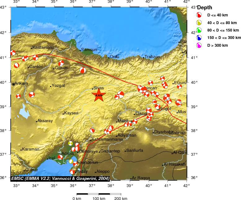 Regional moment Tensor