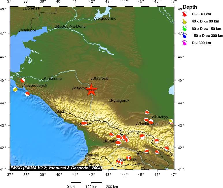 Regional moment Tensor