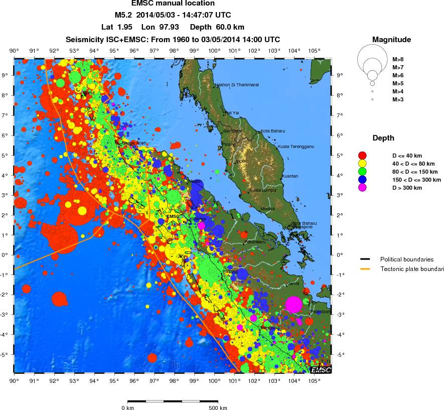 wide historical seismicity