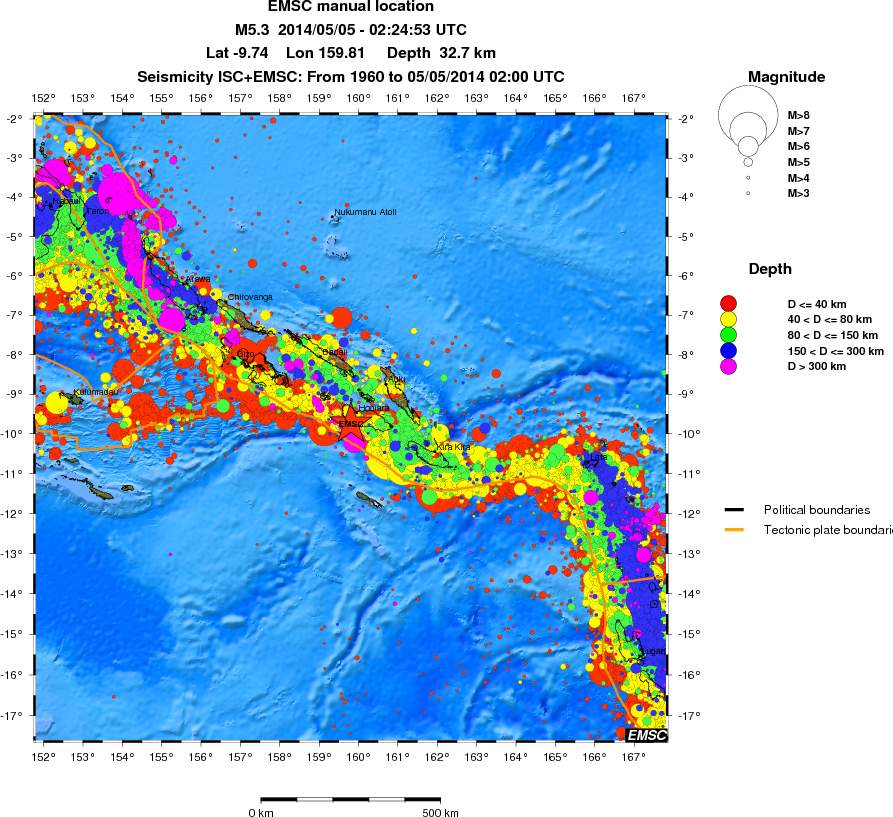 wide historical seismicity