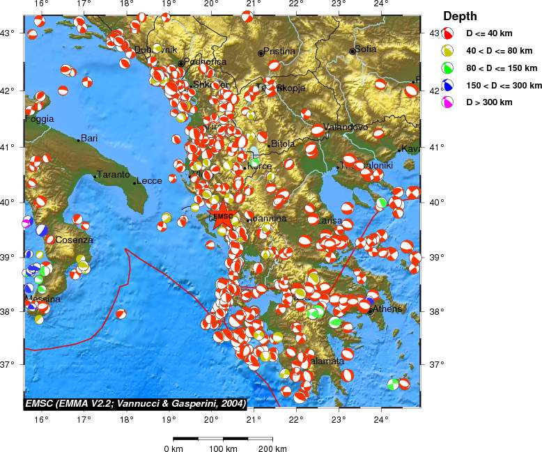 Regional moment Tensor