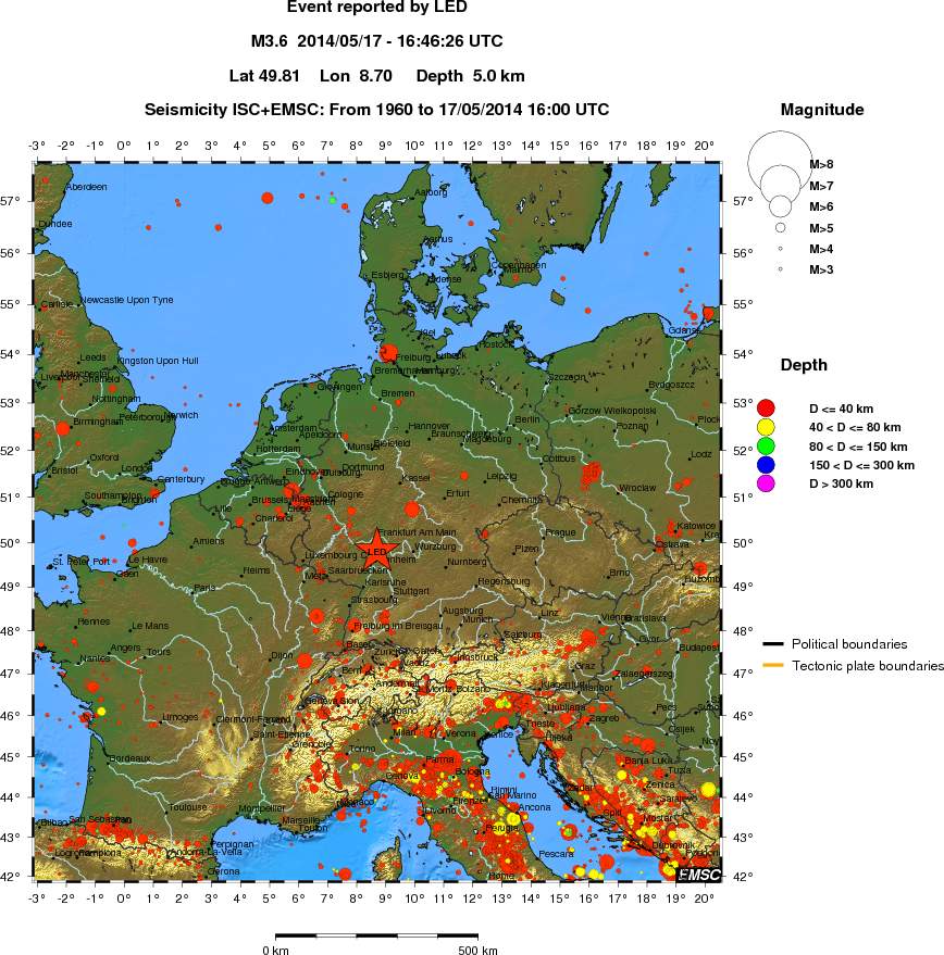 wide historical seismicity