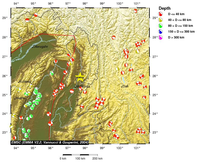 Regional moment Tensor