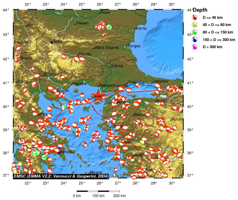 Regional moment Tensor