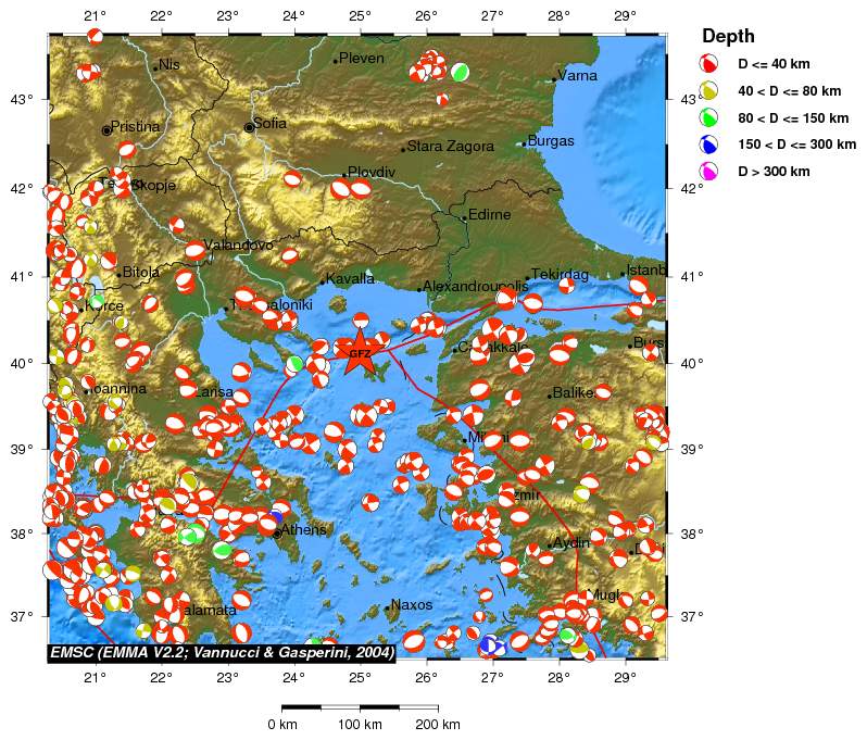 Regional moment Tensor