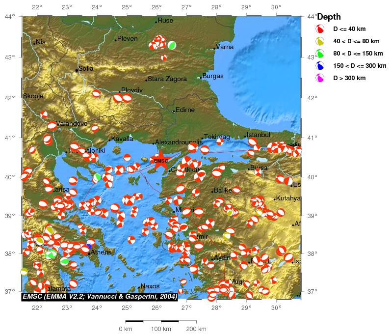 Regional moment Tensor