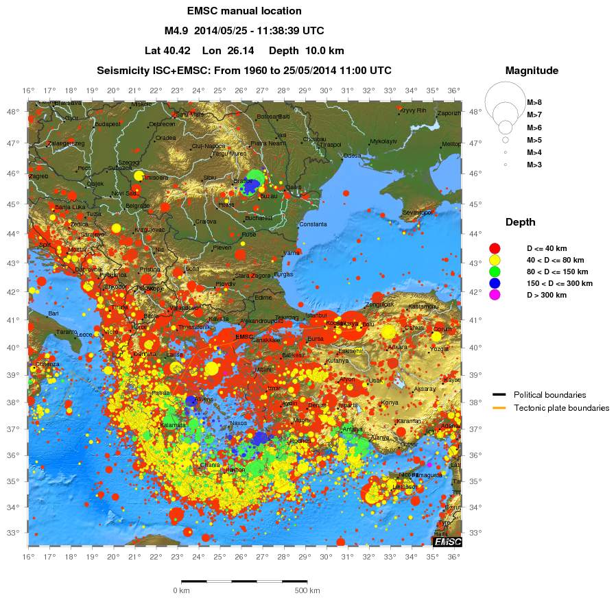 wide historical seismicity