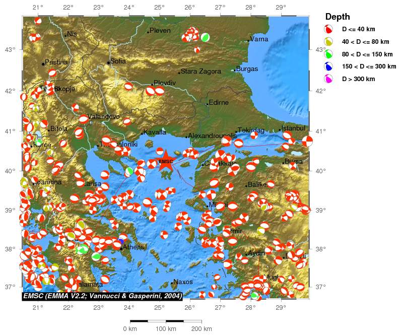 Regional moment Tensor