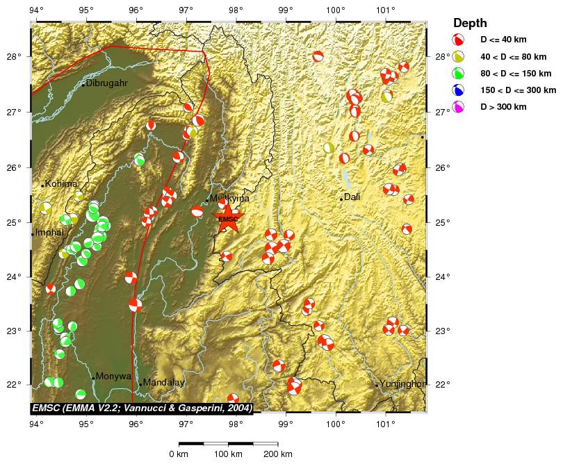 Regional moment Tensor