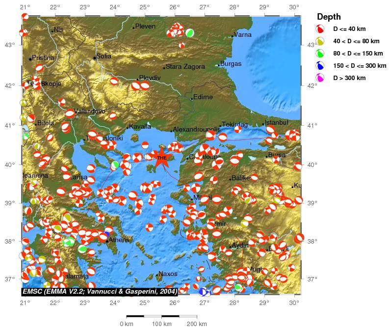Regional moment Tensor
